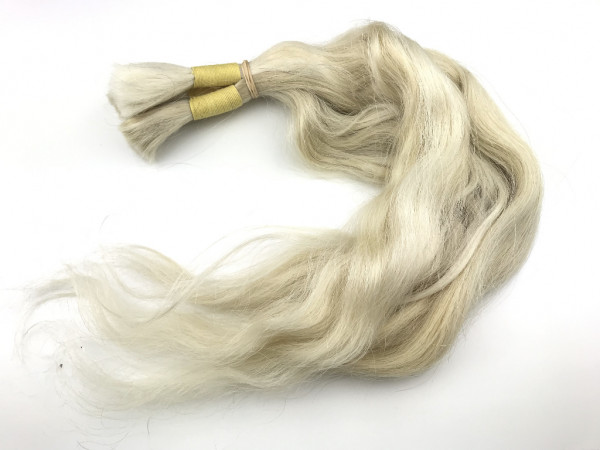 Indisches Yellow Pale Haar - 52cm - leicht gewellt - 130 Gramm
